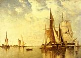 Shipping Canvas Paintings - Shipping on the Scheldt